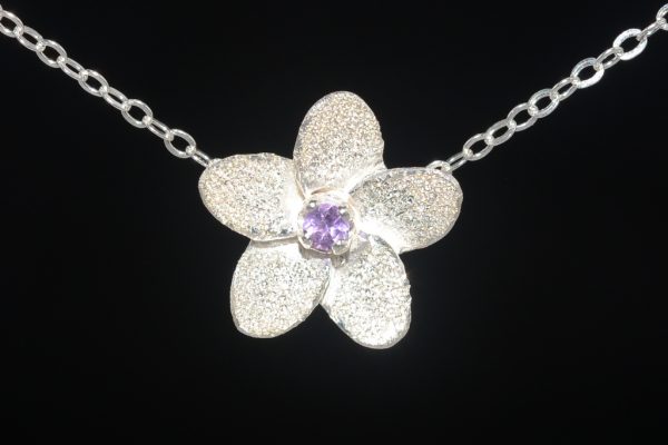 XS Single Plumeria Necklace - Image 2