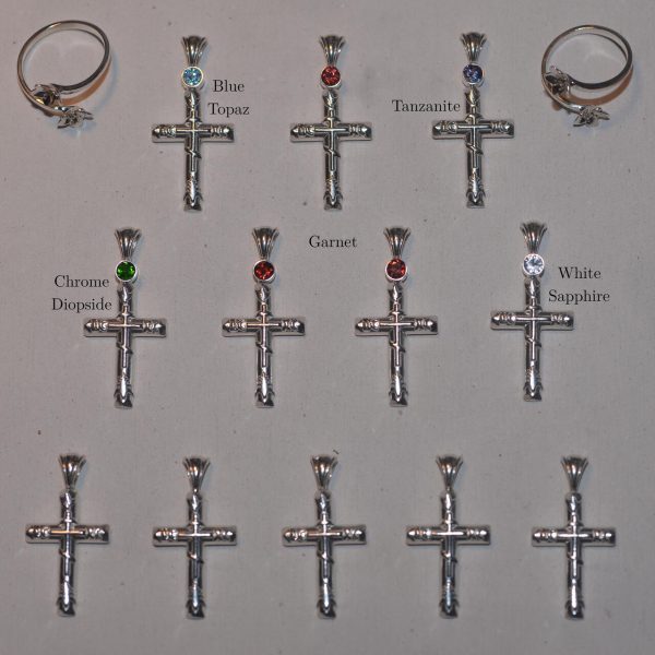 14k Gold Western Cross Pendant - Image 9