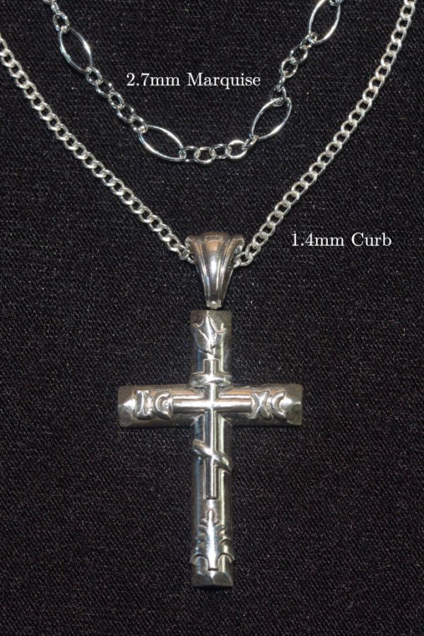 14k Gold Western Cross Pendant - Image 8