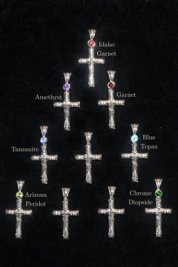 14k Gold Western Cross Pendant - Image 3