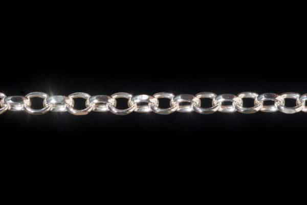 Diamond Cut Argentium Rolo Chains